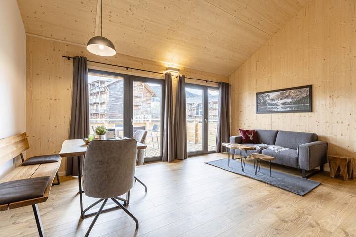 Ferienwohnung für 2 Personen, mit Balkon und Terrasse sowie Sauna
