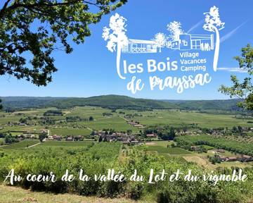 Parc de vacances pour 4 personnes, avec piscine ainsi que jardin et bassin pour enfant à Prayssac