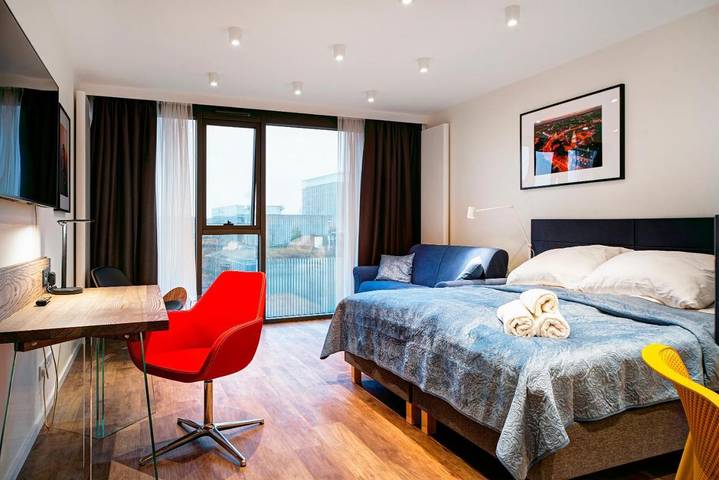 Apartament wakacyjny dla 4 osób, z widok i sauna, zwierzęta dozwolone w Lublin
