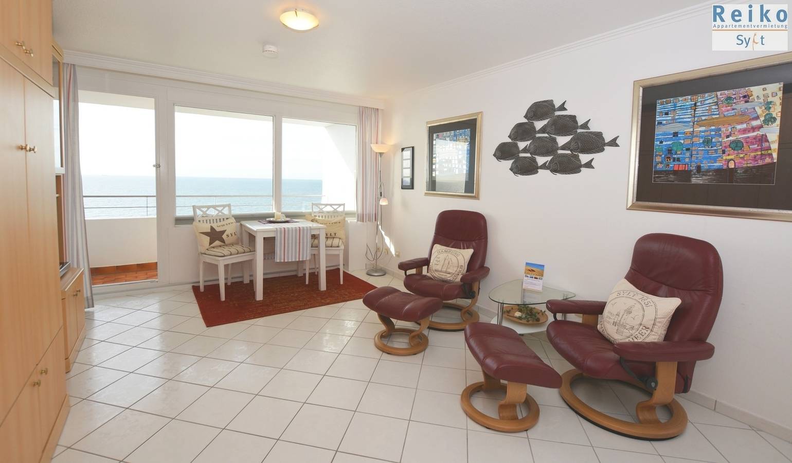 Ganze Ferienwohnung, 1-102, Seeseite, Haus Metropol,  5.Etage in Westerland, Sylt (Gemeinde)