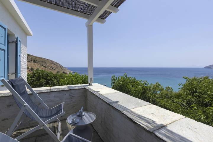 Location de vacances pour 6 personnes, avec balcon ainsi que vue sur l’océan et jardin dans Andros - 3