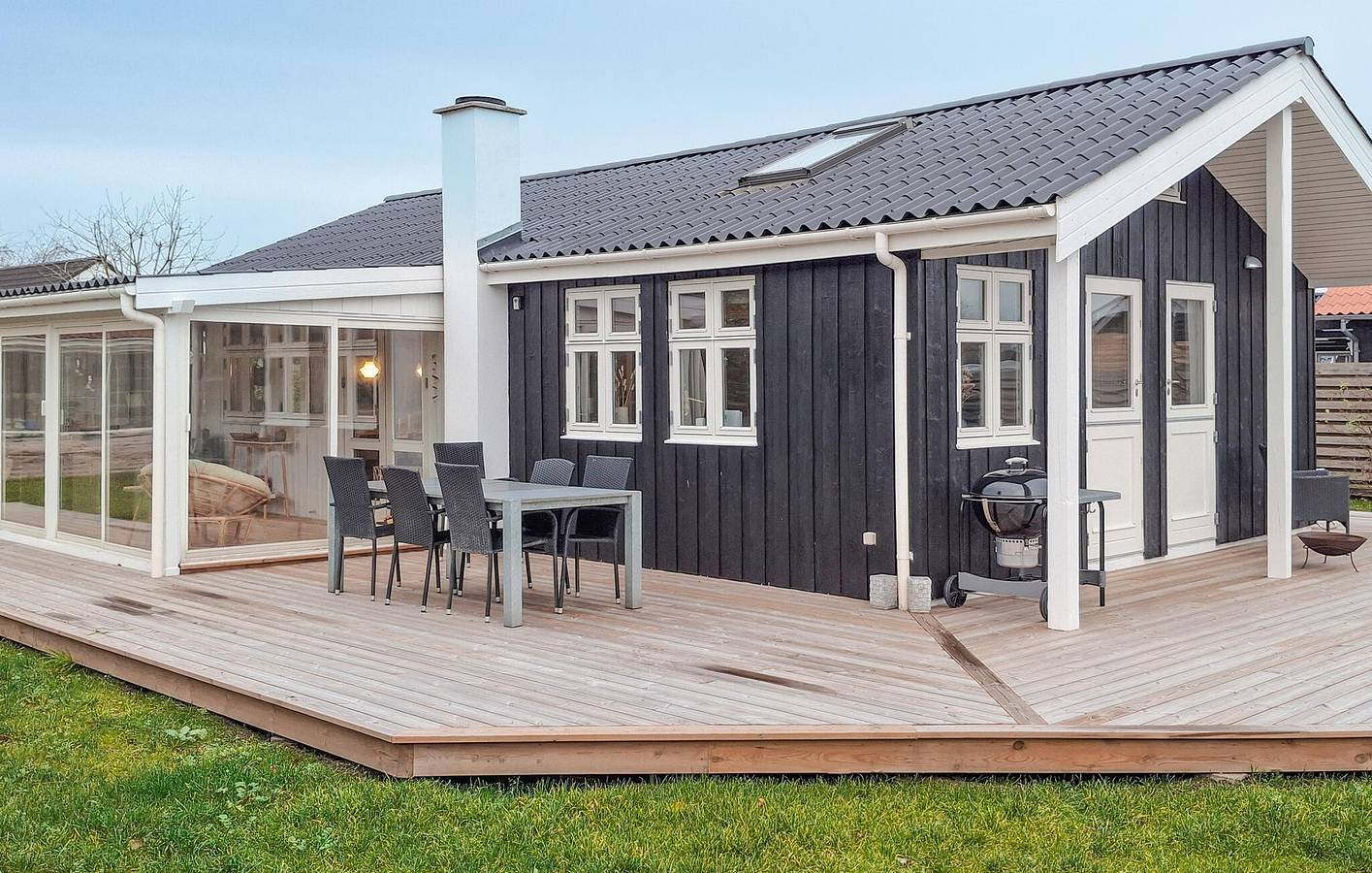 Feriehus for 6 personer med terrasse in Bjert, Lillebælt