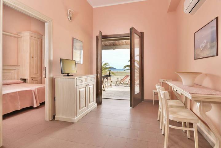 Appartamento per 4 persone, con balcone e balcone/terrazza nonché vista oceano in Bosa Marina