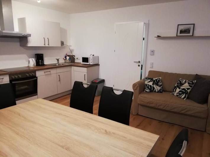 Ferienwohnung für 5 Personen, mit Ausblick und Garten
