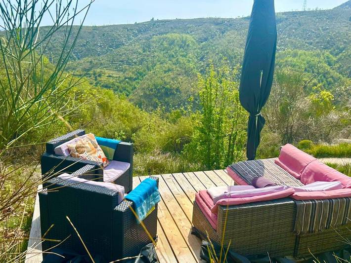 Tente pour 2 personnes, avec jardin et vue dans les Alpes maritimes - 3
