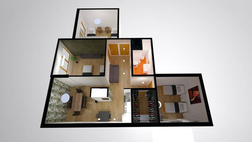 Ferienwohnung für 6 Personen, mit Balkon und Ausblick - 1