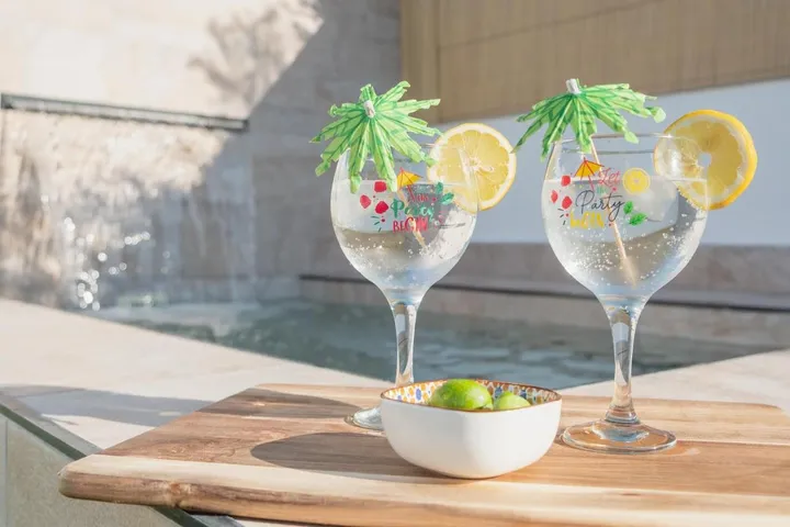 Ferienhaus für 7 Personen, mit Ausblick und Pool sowie Garten - 1