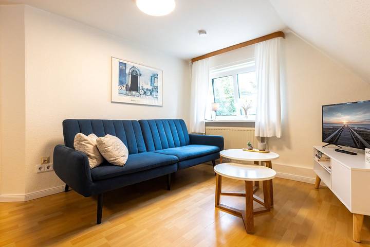 Ferienwohnung für 4 Personen, mit Garten und Ausblick in Morsum