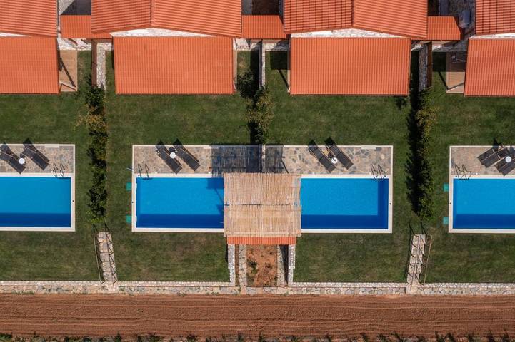Villa für 4 Personen, mit Garten und Pool sowie Ausblick in Chalkidiki - 3
