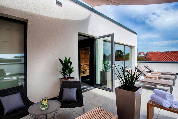 Hotel für 2 Personen, mit Terrasse und Sauna in Neckarsulm - 4
