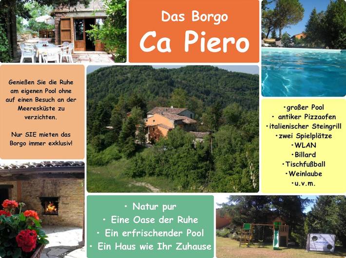 Casa vacanza per 12 persone, con giardino e terrazza, con animali domestici a Urbino