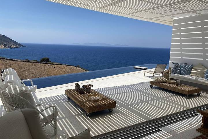 Maison de vacances pour 12 personnes, avec piscine ainsi que jacuzzi et jardin dans Antiparos