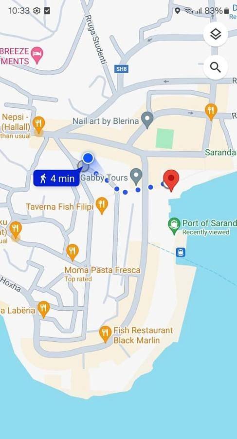 Double Room with Private Bathroom in Saranda, Vlorë