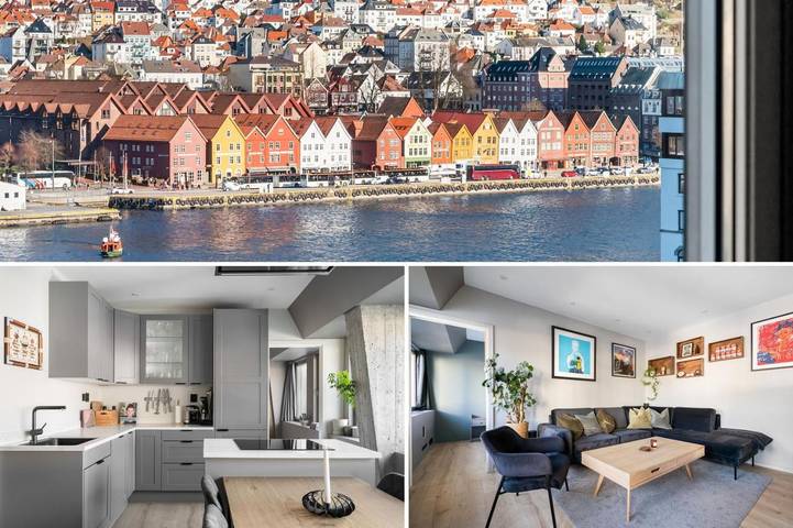 Ferienwohnung für 4 Personen, mit Ausblick in Bergen