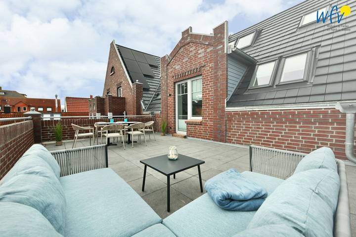 Ferienwohnung für 12 Personen, mit Balkon und Terrasse sowie Sauna auf Wangerooge