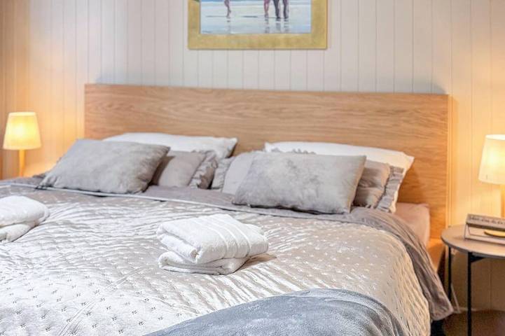 Strandhaus in Nordnesøy mit Panoramablick in Lurøy