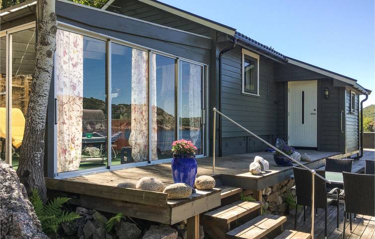 Maison de vacances pour 8 personnes avec jardin in Farsund