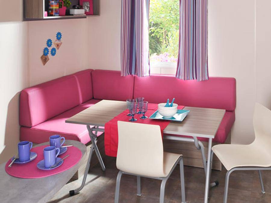 Camping le Rouge Gorge 10' Puy du Fou - Mobilheim 4 personen - Mobilhome 28m² (2 Schlafzimmer) 4 pers. Tv - Komfort 4 pers. in Saint-Laurent-sur-Sèvre, Loire-Tal