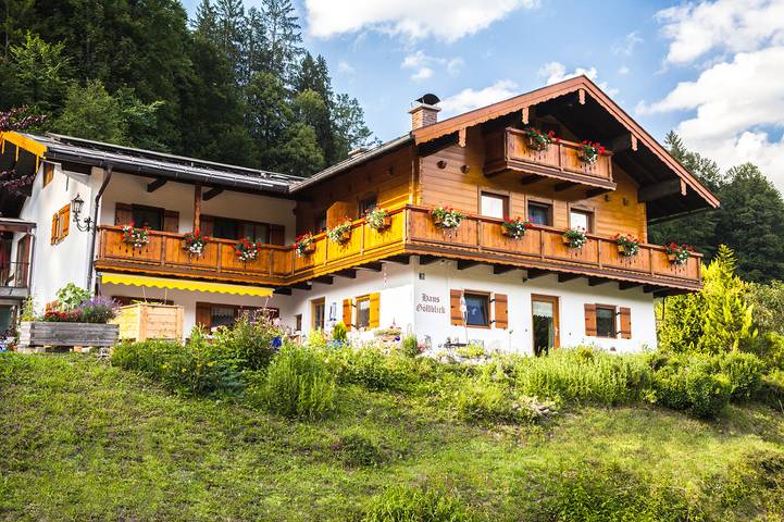 Pension für 5 Personen, mit Balkon und Terrasse sowie Garten in Bischofswiesen