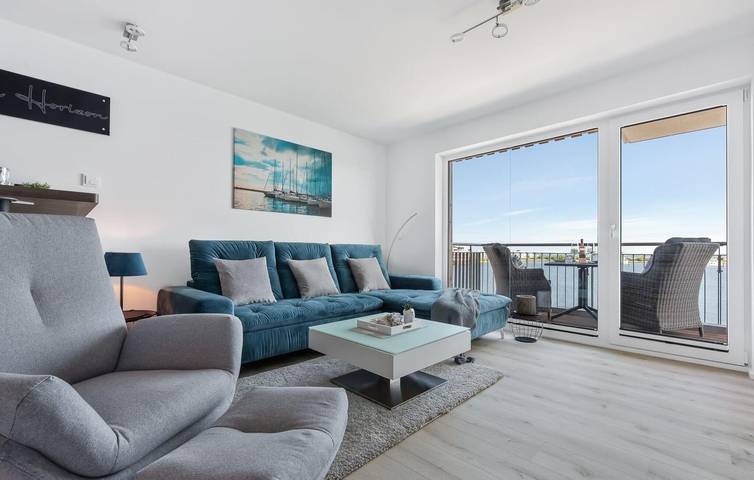 Ganze Ferienwohnung, Apartment mit Meerblick, Terrasse, Parkplatz und Internet in Olpenitz, Kappeln