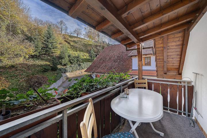 Entire apartment, Apartment 'Hirschblick' with Mountain View, Shared Terrace and Wi-Fi in Haslach im Kinzigtal, Kinzig Valley