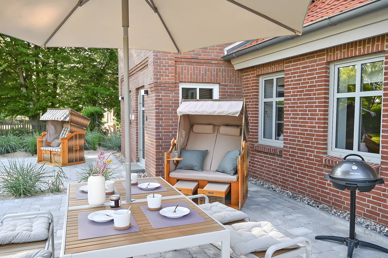 Mittenmang – Schönes Ferienhaus mit Sauna und Terrasse in Westfehmarn, Fehmarn