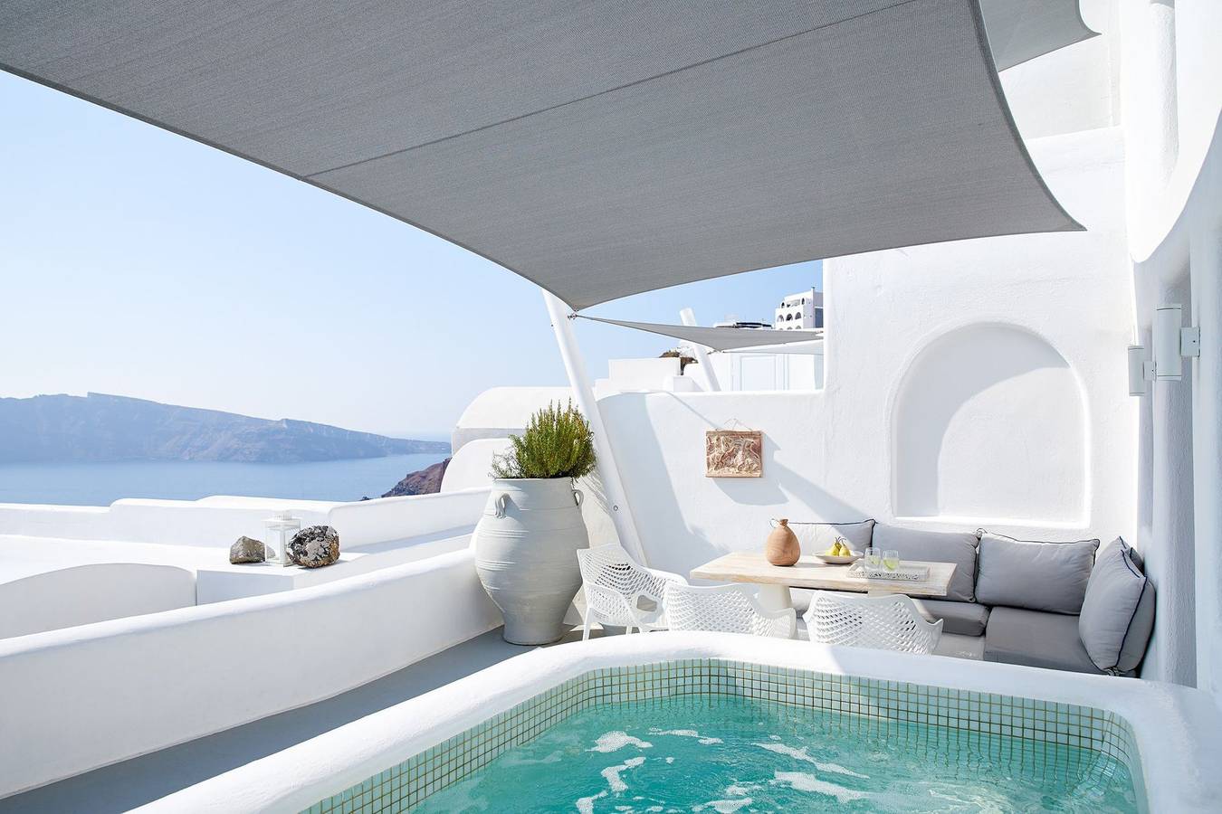 Villa für 5 Personen mit Pool in Oia, Santorin