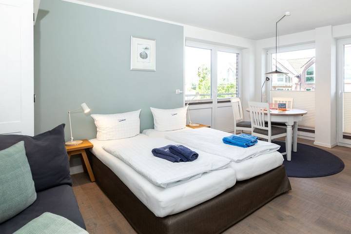 Ferienwohnung für 2 Personen, mit Balkon und Garten sowie Sauna auf Juist