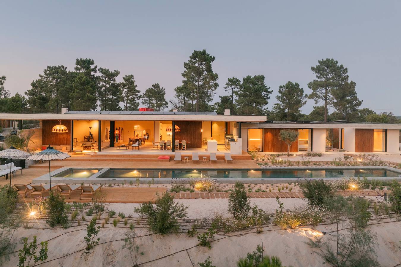Ferienhaus 'M Comporta Retreat' mit Bergblick, Wlan und Klimaanlage in Praia do Carvalhal, Carvalhal