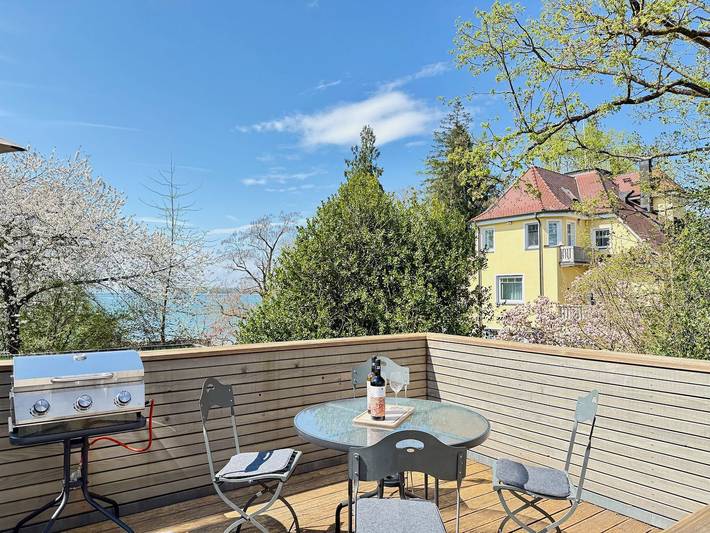 Ferienwohnung für 4 Personen, mit Balkon und Seeblick sowie Ausblick in Landkreis Lindau - 2