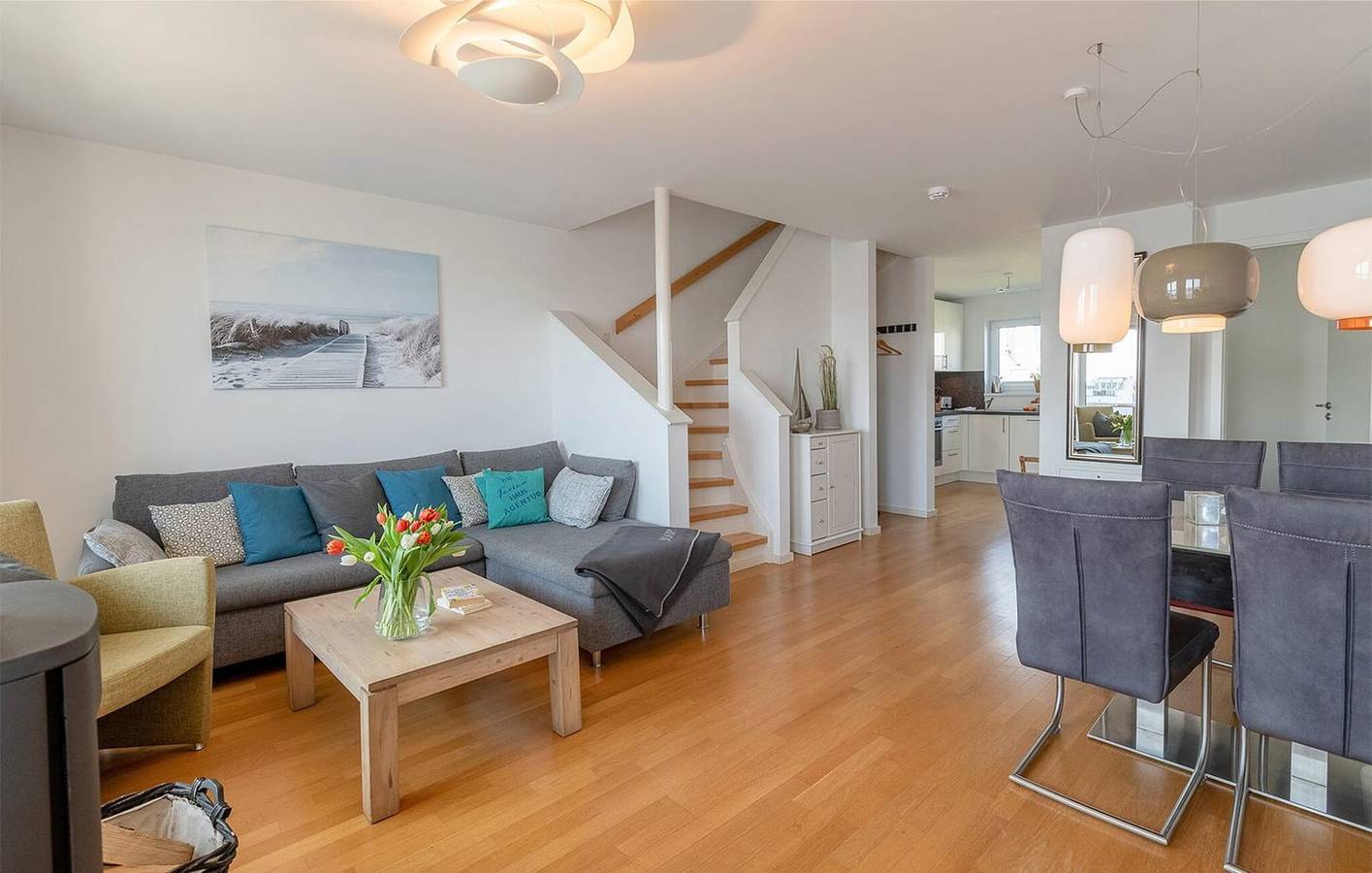 Apartment mit Meerblick und Terrasse, 1 km zum Strand in Olpenitz, Kappeln