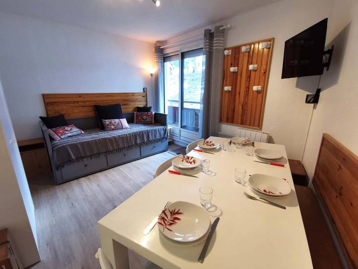 Gîte pour 6 personnes, avec balcon dans Prapoutel