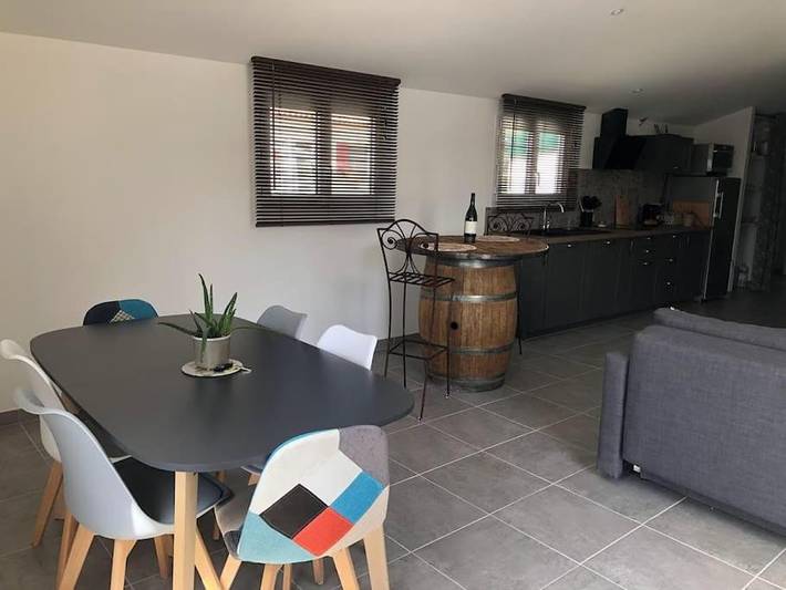 Gîte pour 5 personnes, avec Terrasse ainsi que Jardin et Vue à Beaulieu (Hérault)