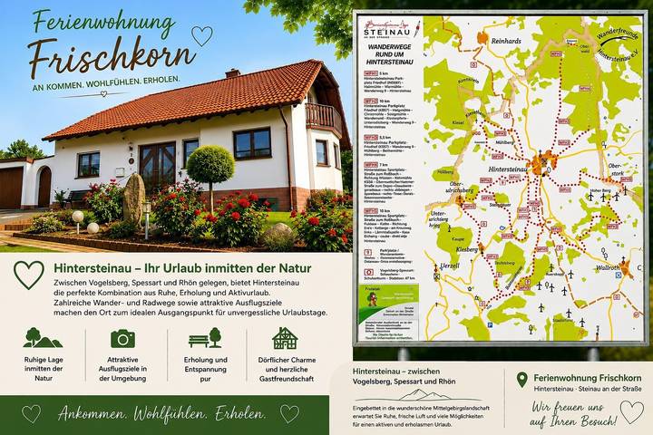 Ferienwohnung für 3 Personen, mit Balkon am Vogelsberg Region - 2
