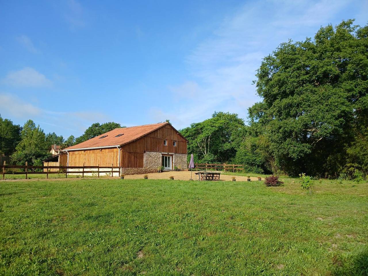 La grange Landaise in Laglorieuse, Landes