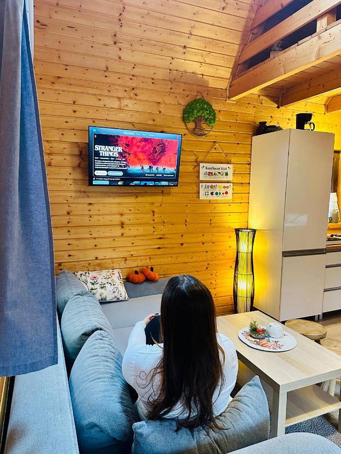 Gîte pour 4 personnes, avec jardin et piscine ainsi que vue et sauna, animaux acceptés