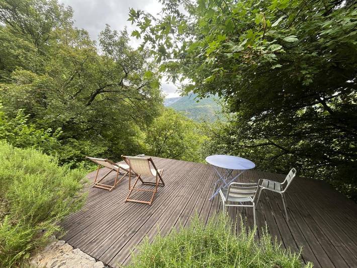Appartement de vacances pour 2 personnes, avec Terrasse ainsi que Jardin et Vue