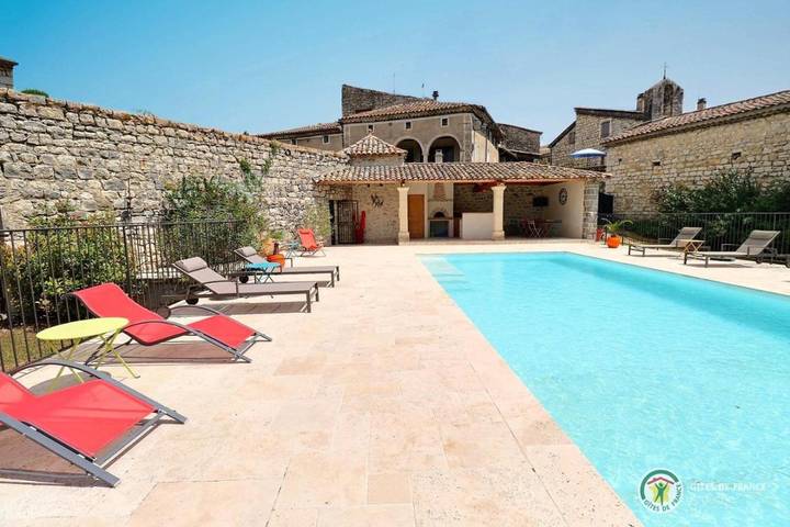 Maison de vacances pour 4 personnes, avec piscine ainsi que vue et terrasse