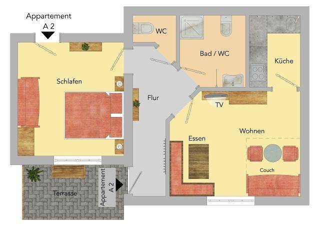 Ferienwohnung für 4 Personen, mit Garten und Sauna, mit Haustier in Maria Alm - 4