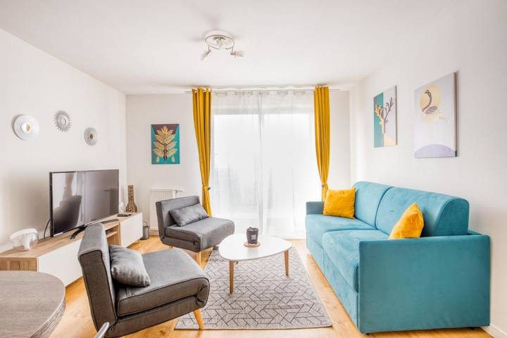 Gîte pour 4 personnes, avec balcon et vue à Chessy - 3