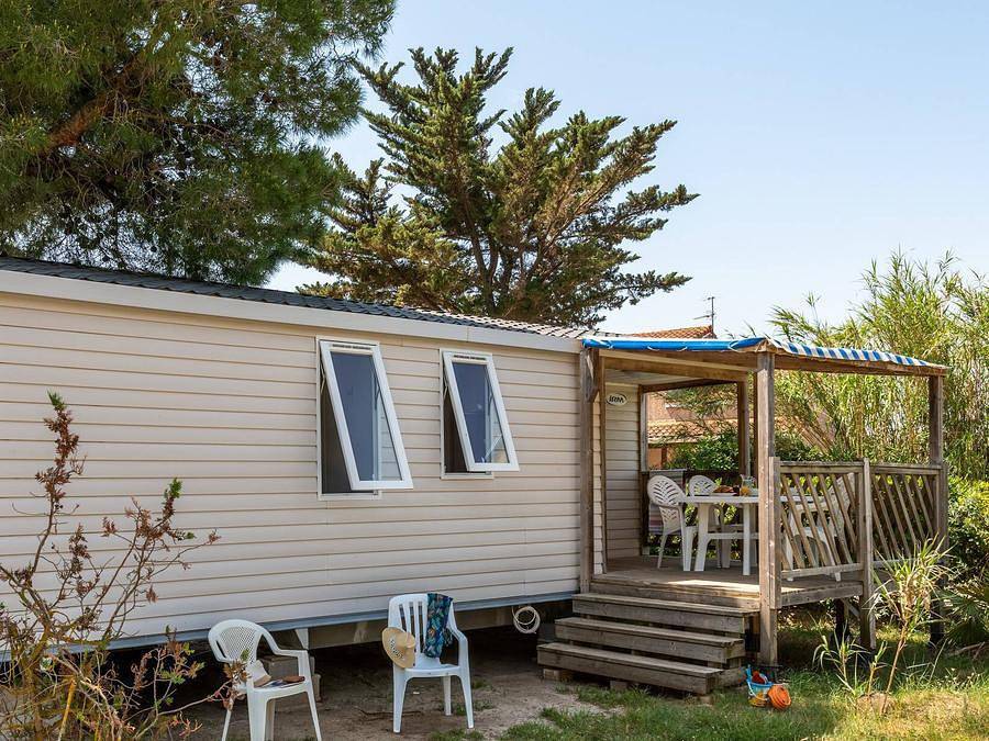 Camping Enmar - Stacaravan 4 personen - Comfort | 2 slaapkamers | 4 pers | Eenpersoons terras | Airconditioning in Pineda de Mar, Costa del Maresme