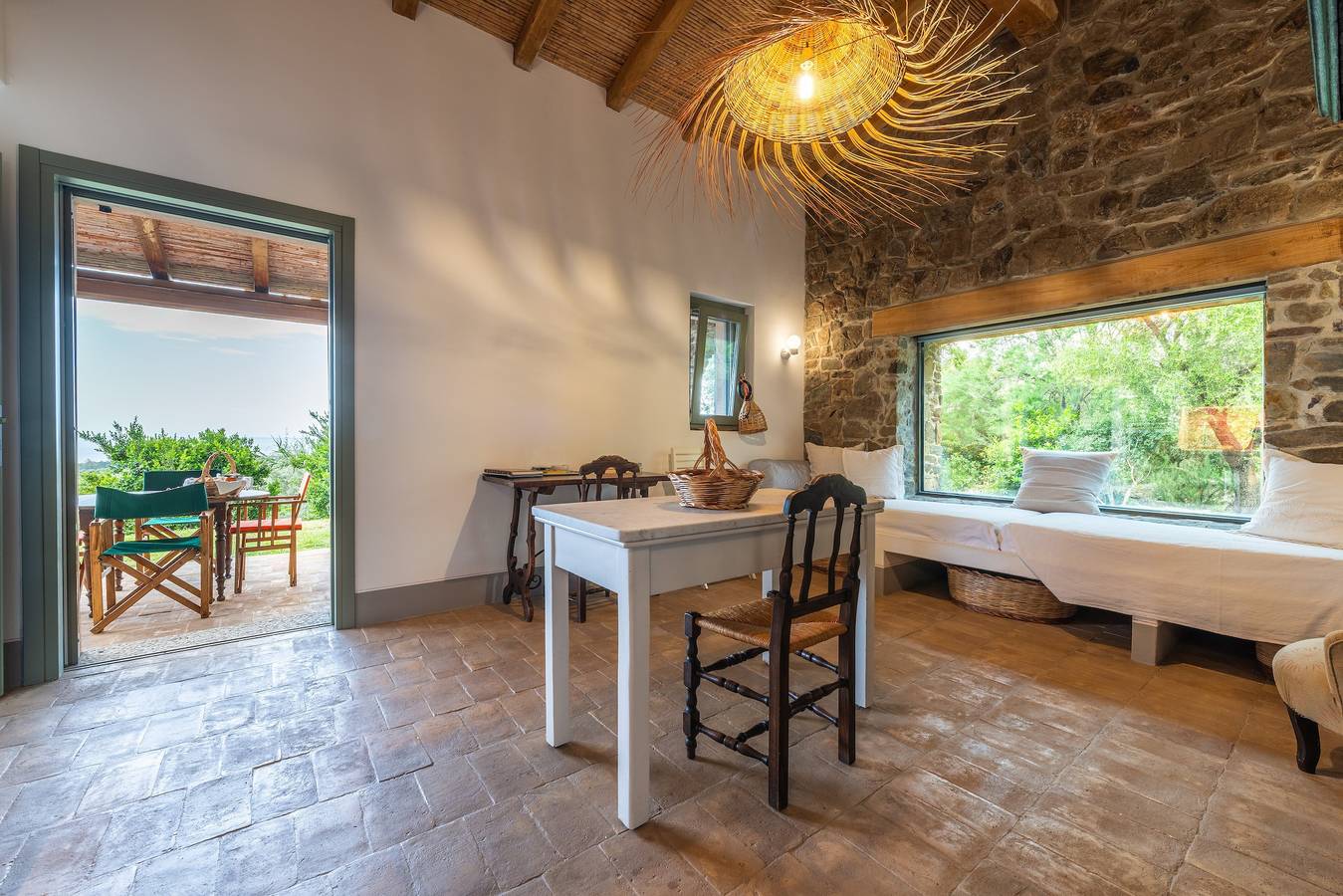 La Tanca Del Conte – Suite Sughera: Unabhängiges Stazzo im Olivenhain mit Meerblick in Muravera, Cagliari Provinz