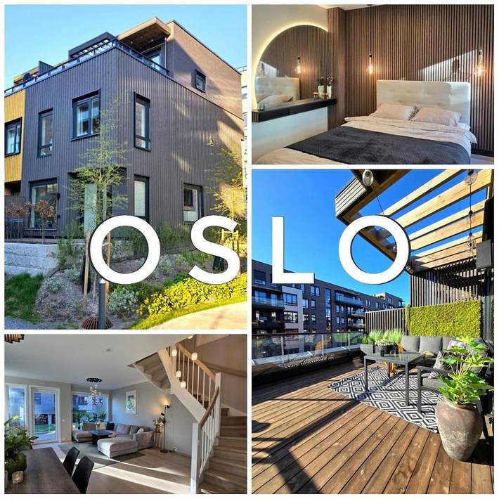 Feriehus for 10 personer, med terrasse og hage i Oslo