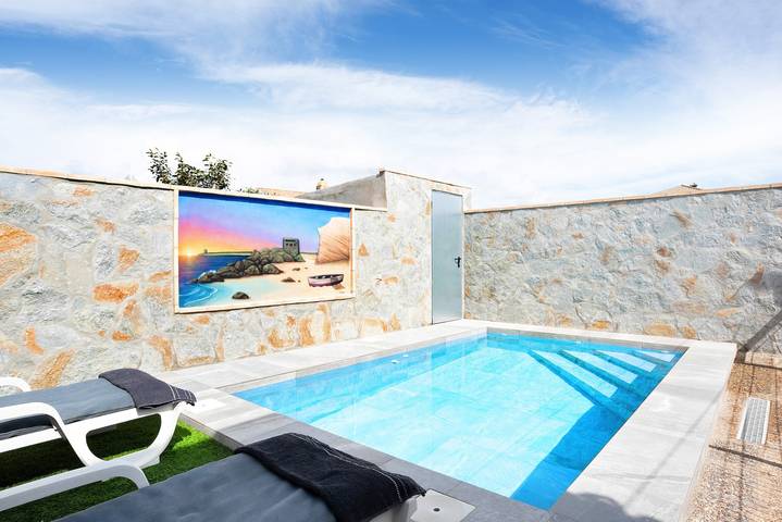„Casa Isabel“ nahe dem Meer mit Pool, Klimaanlage, Wlan, Garten und Terrasse in Conil de la Frontera, Costa de la Luz