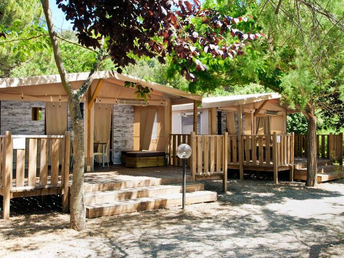 Glamping per 5 persone, con Piscina in Maremma