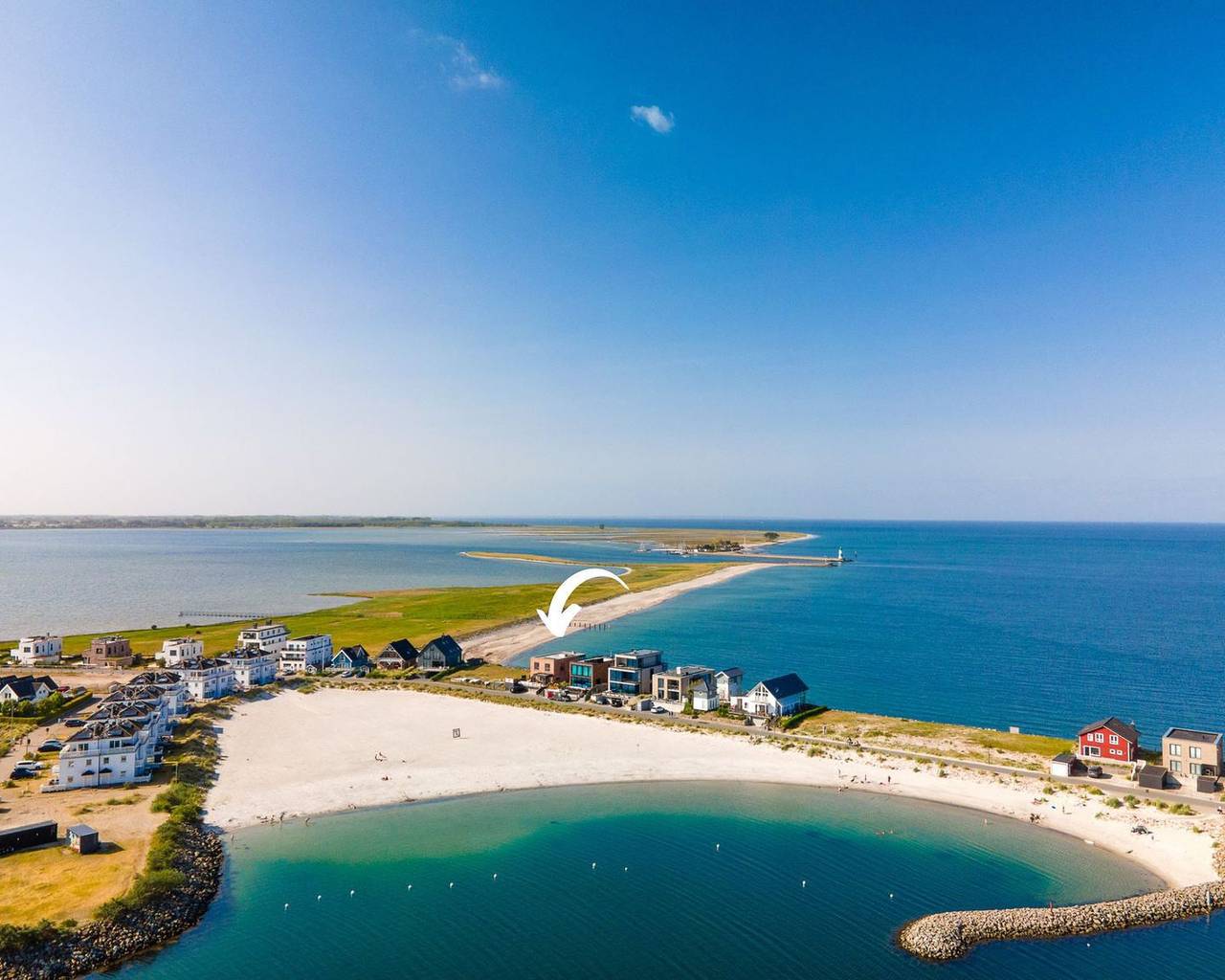 Premium Ferienhaus in Olpenitz: Freier Blick auf die Osteee - direkt am Strand in Olpenitz, Kappeln