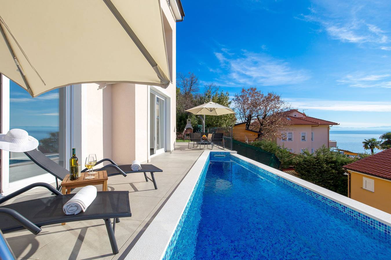 Villa Magic Hill mit Pool in Icici, Opatija Riviera