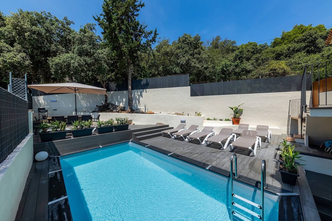 Casa de vacaciones Sestel con vistas al mar, piscina, balcón, jardín y terraza in Capdepera, Mallorca Este