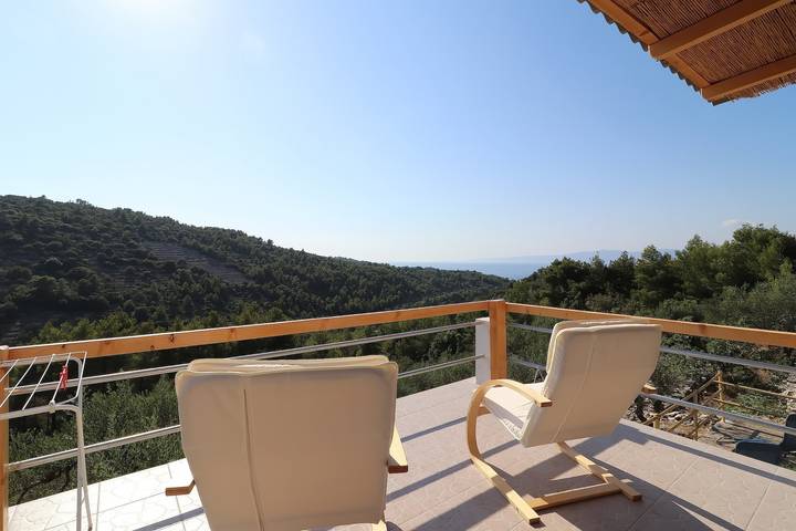 Gîte pour 4 personnes, avec Vue sur l’océan ainsi que Balcon et Jardin