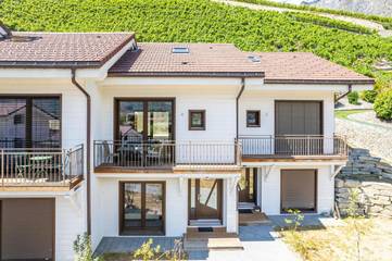 Cottage pour 6 personnes, avec balcon et vue, adapté aux familles à Saillon